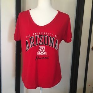 University of Arizona short sleeve red v-neck